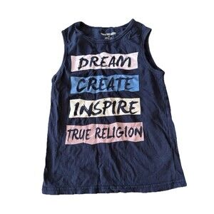 True Religion Girls 8-10 Navy Tank